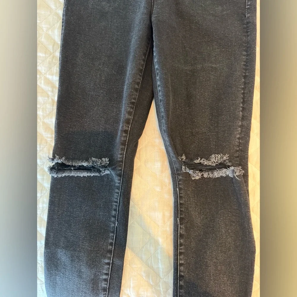 MOTHER Black Lace Detail Jeans - Picture 9 of 13